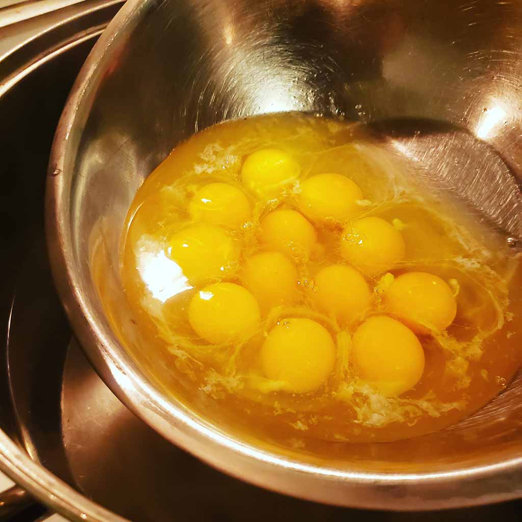 Poach Eggs - Dropping The Egg In Bowl