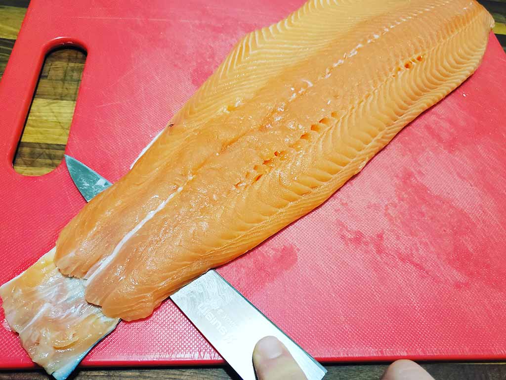 Salmon Cooking Salmon Without The Skin - Skinned Salmon How To Remove Skin From Salmon Hack